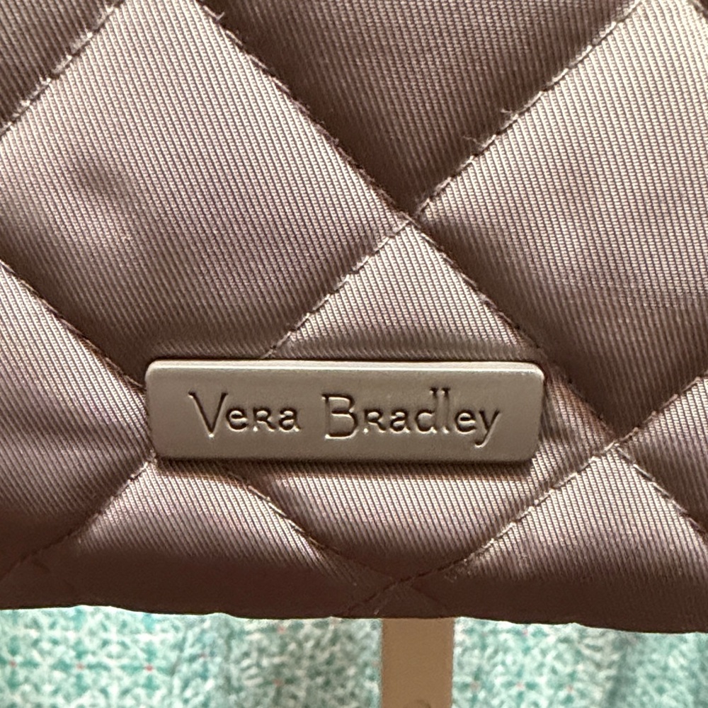 Vera Bradley Quilted Silver Work Tote Bag - Picture 2 of 10